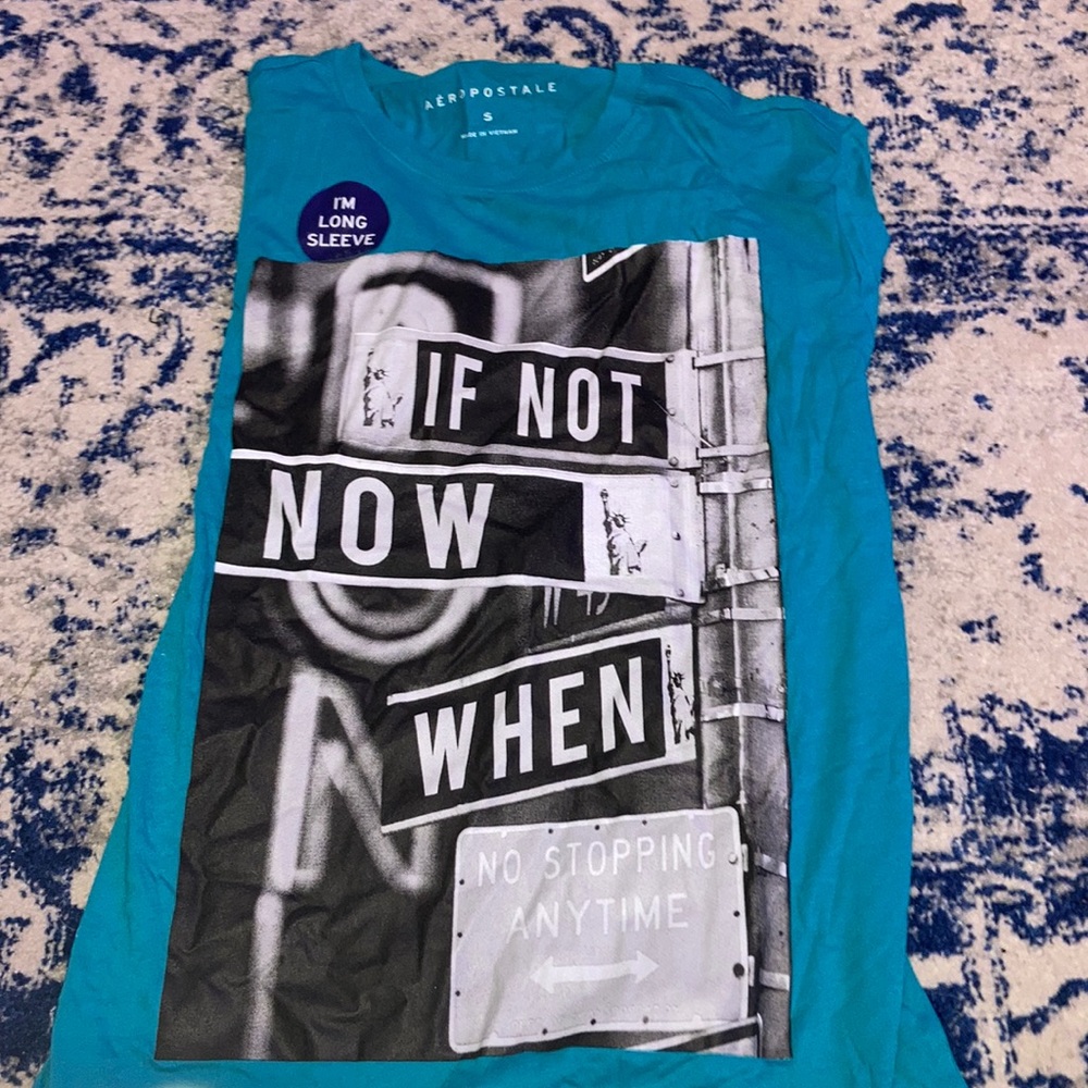 Small Aeropostale teal long sleeve